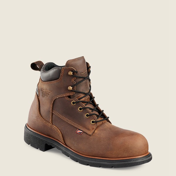 Red Wing Iş Botu Erkek - Dynaforce® - 6-Inch Soft Toe - Kahverengi - 12CRMGOKJ